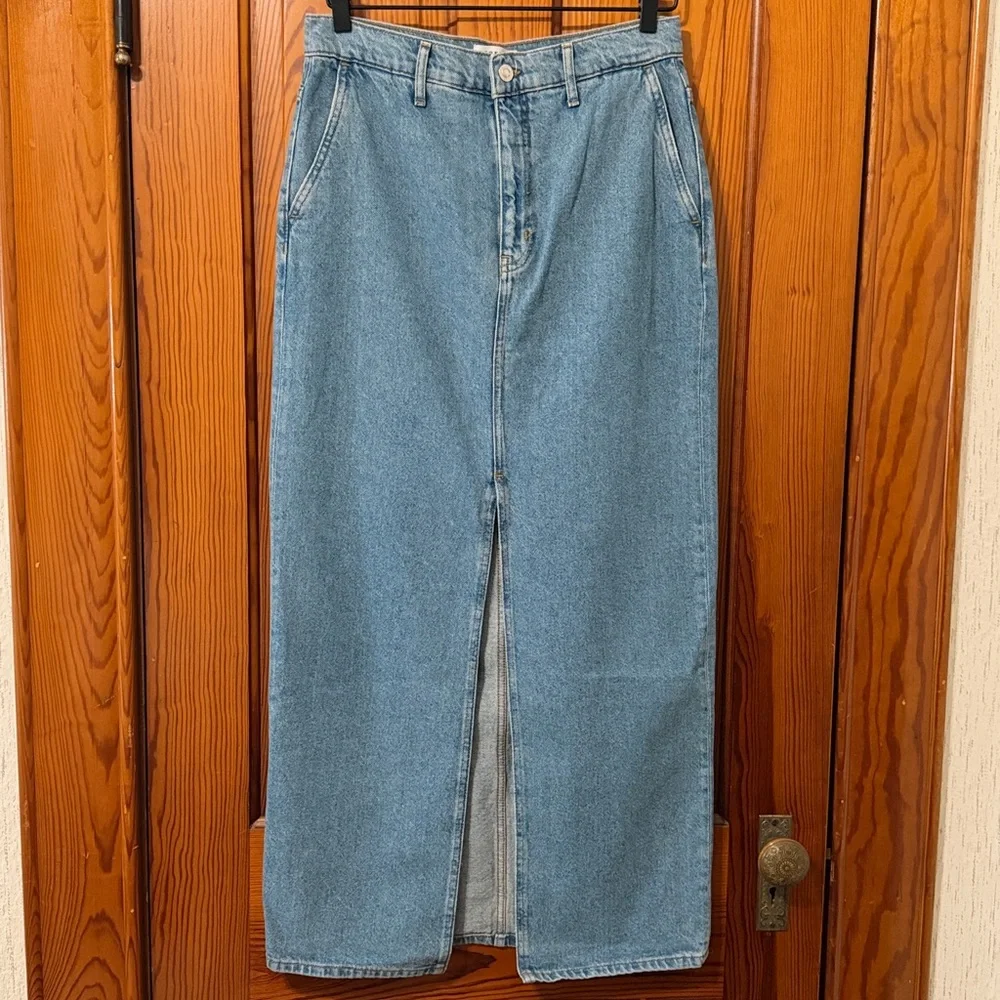 New Derek Lam 10 Crosby Denim Maxi Skirt - Sutton Vintage - Cotton NWT